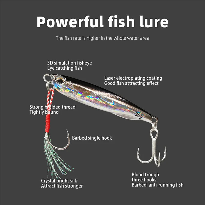 Metal Cast Jig Spoon 10/15/20/30/40/50g Shore Casting Jigging Fish Sea Bass Fishing Lure Artificial Bait Tackle