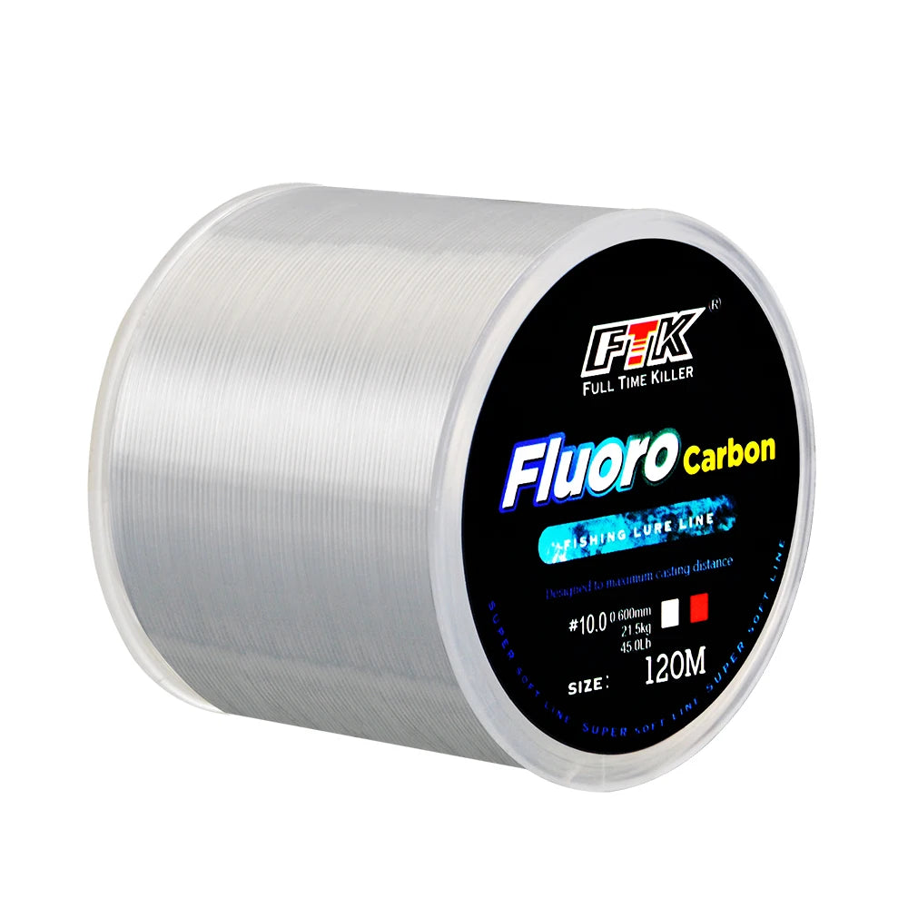 120M Fluorocarbon Coating Fishing Line 0.20mm-0.60mm 7.15LB-45LB Carbo – Brose Fishing Customs