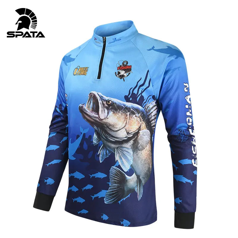 Fishing Shirts Anti-UV Breathable Moisture-Wicking Quick Dry Fishing Clothing