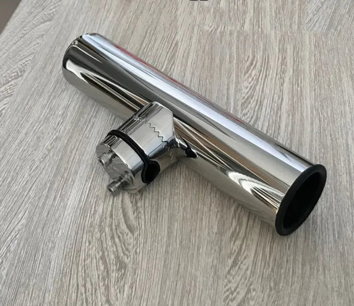 Marine Stainless Steel Fishing Tackle Accessory Rotatable Rod Holder for 19-25mm pipe, suit bow rails