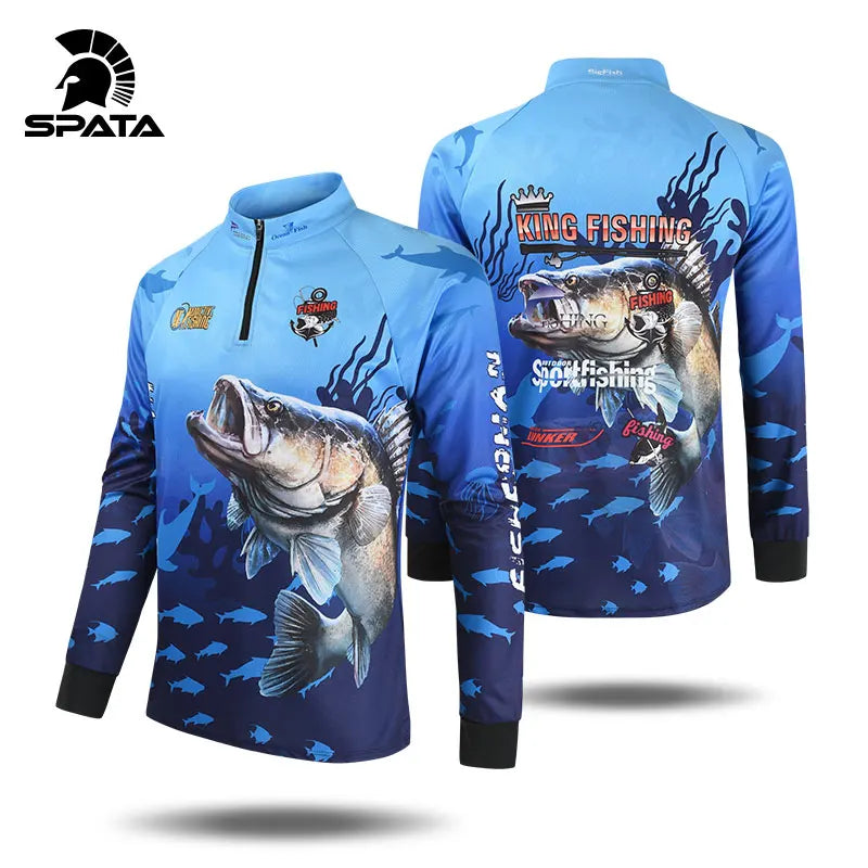 Fishing Shirts Anti-UV Breathable Moisture-Wicking Quick Dry Fishing Clothing