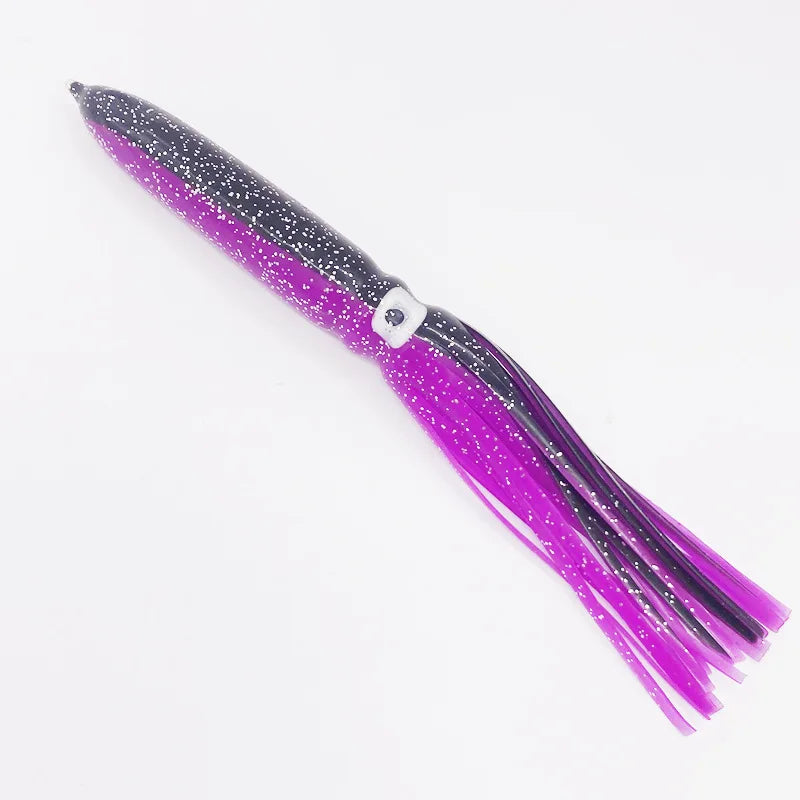 Luminous Squid Skirts - 5Pcs 22CM/8g Artificial Jigs for Tuna, Pelagic & Deep Dropping