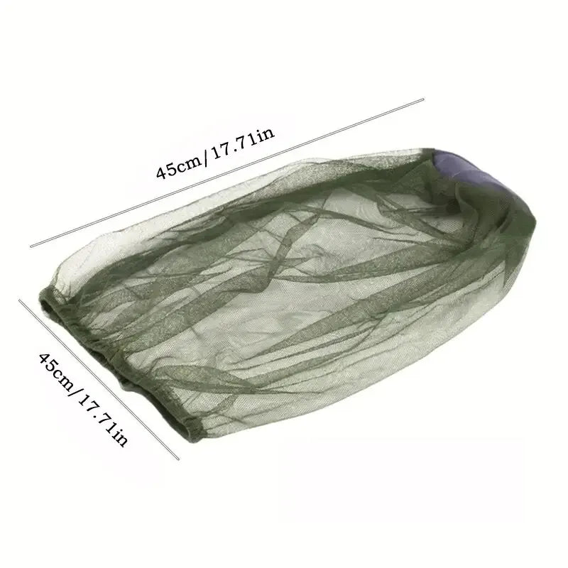 Outdoor Mosquito Head Mesh Nets, Gardening Hat Insect-proof Hat For Hiking Camping Fishing