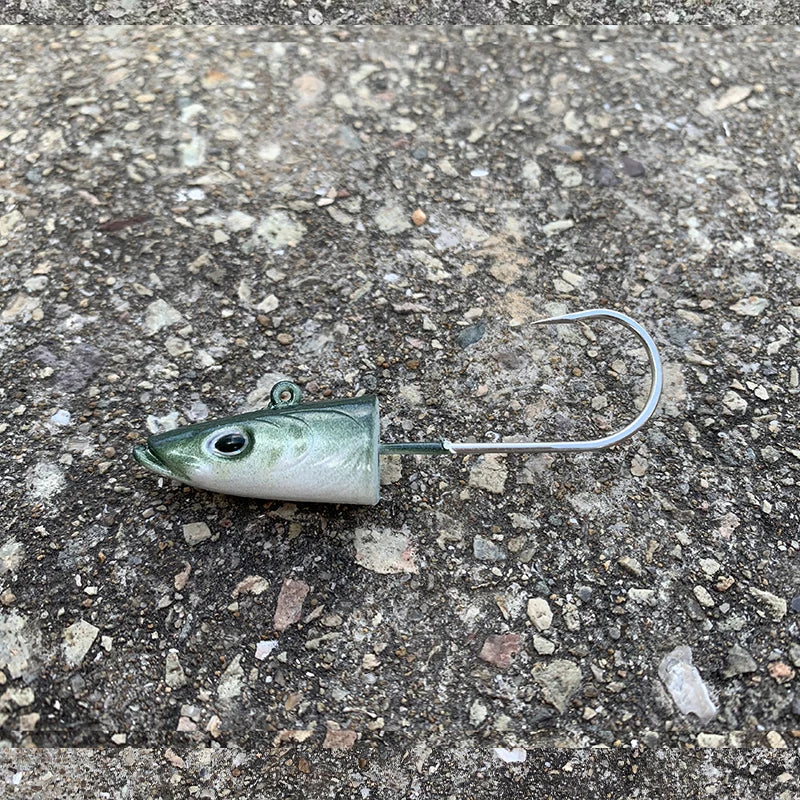 Realistic Jig Head Hook suit Swimbait, soft plastics