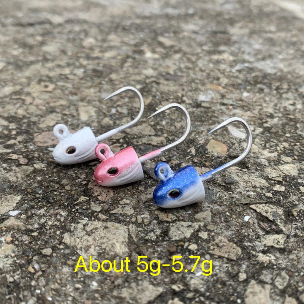 Realistic Jig Head Hook suit Swimbait, soft plastics