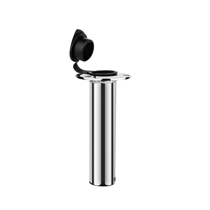 Mirror Polished Boat Accessories 15/30/90 Degree Stainless Steel Heavy duty Flush Mount Fishing Rod Holder with Lid Inner Tube Gasket