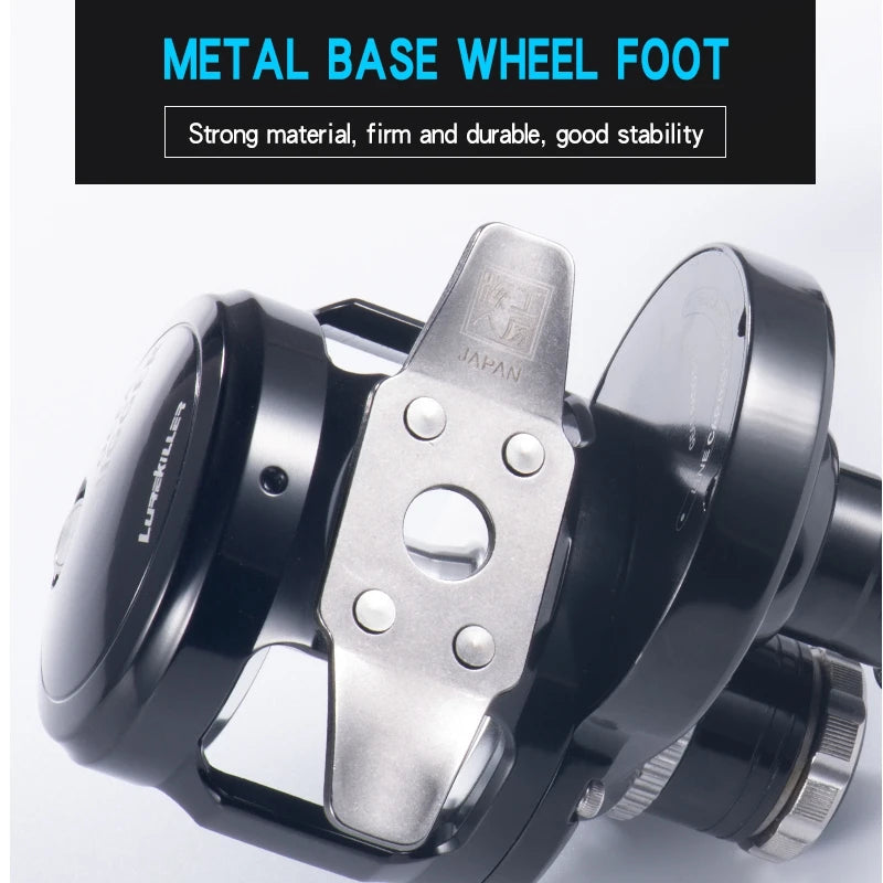 Ocea Jigging Reel 1500HG/1501HG Slow Jigging Reel Overhead Level Drag Ocean Boat Reel