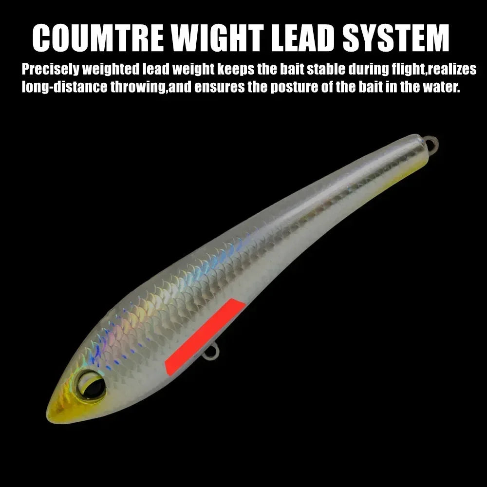 137mm 75g Sinking VIB Lure | Artificial Stick Bait for Saltwater Fishing