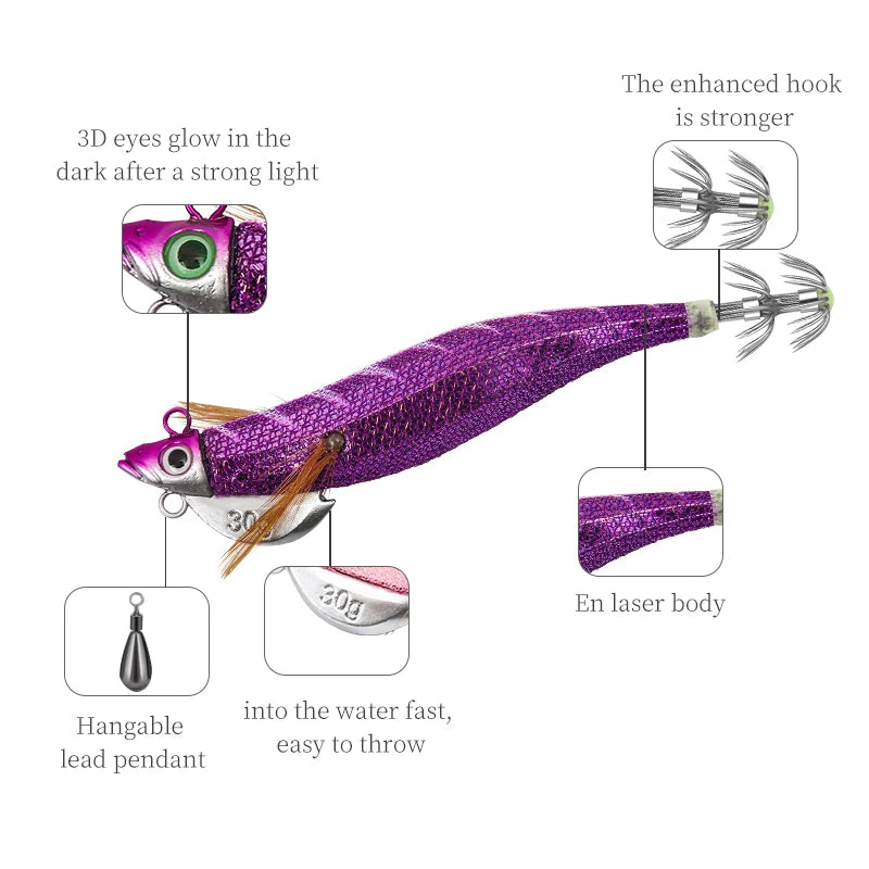 SQUID Jig 30g/25g Japan Jig Head - Squid, Octopus Lure