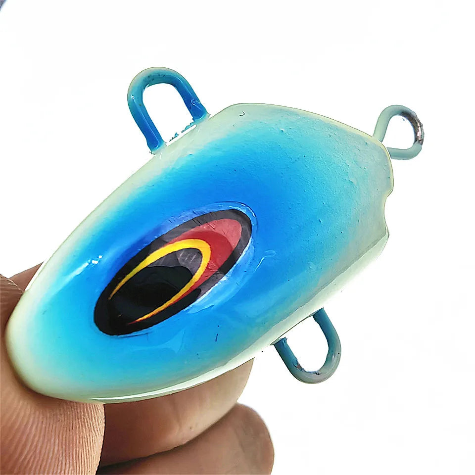 300g Bottomship Slow Sinking Jig Lure Metal Head Bait Dhu Marlin Inchiku Kabura Fishing Triple Hooks