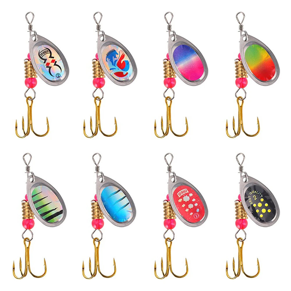 Metal Spinner Bait Fishing Lure 16pcs