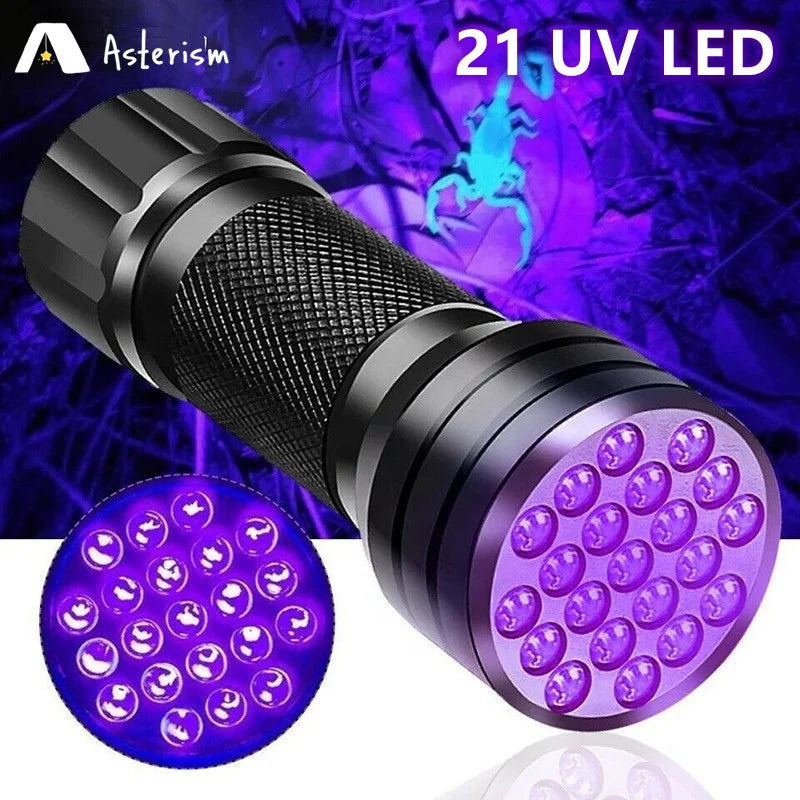 21 LED UV Ultraviolet Flashlight