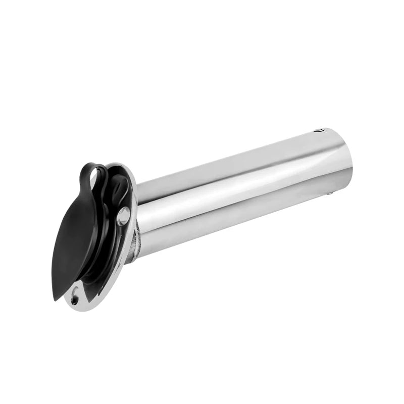 Mirror Polished Boat Accessories 15/30/90 Degree Stainless Steel Heavy duty Flush Mount Fishing Rod Holder with Lid Inner Tube Gasket
