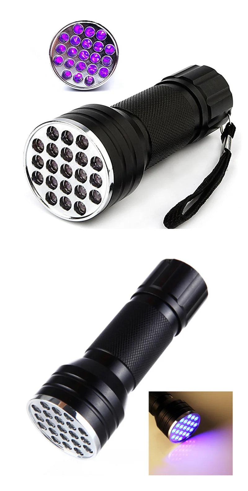 21 LED UV Ultraviolet Flashlight