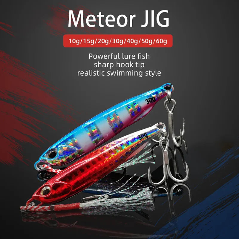 Metal Cast Jig Spoon 10/15/20/30/40/50g Shore Casting Jigging Fish Sea Bass Fishing Lure Artificial Bait Tackle