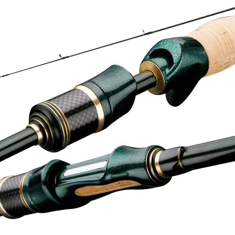 Spinning Casting Rod - 1.8m/2.1m/2.4m Carbon Fishing Rod for Travel