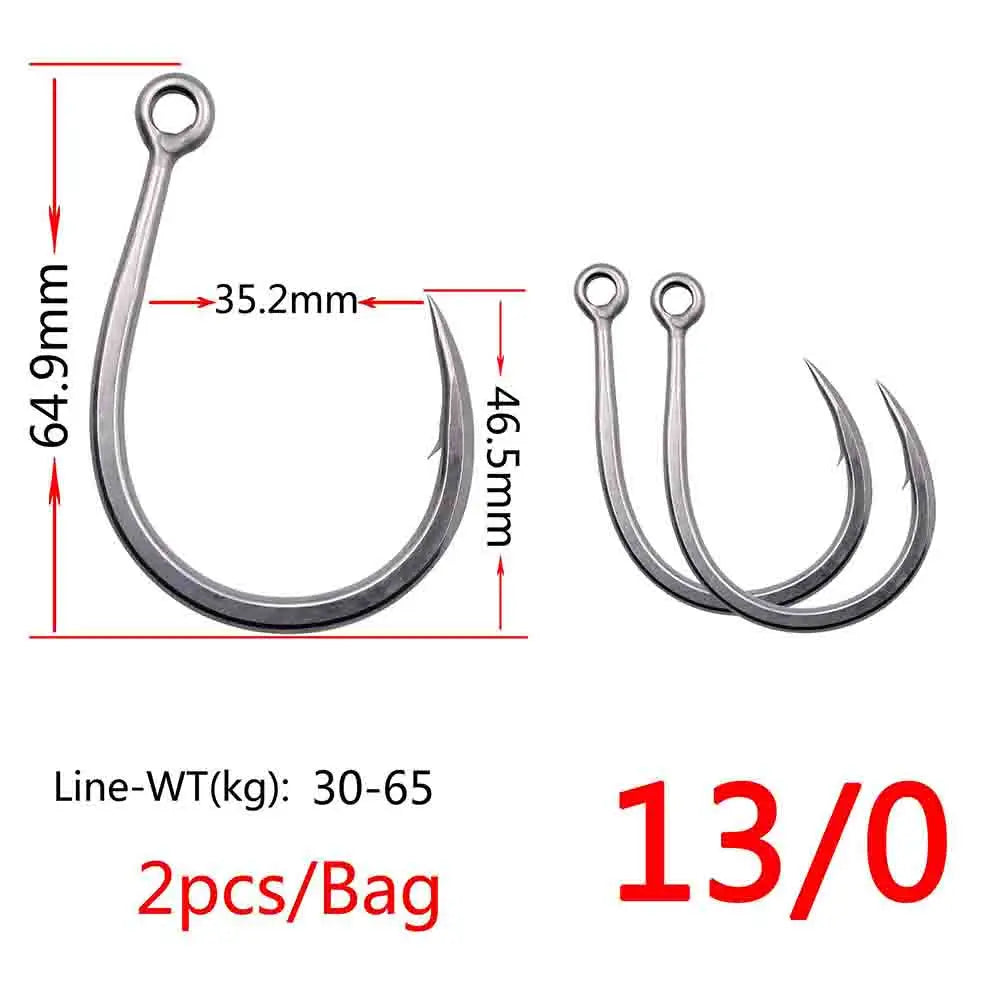 BKK 8091 Iron Plate Sea Fishing Accessorie For Carp Fishing Accessories Hooks Anti-Seawater Jigging Assist Hook Size 1-13/0