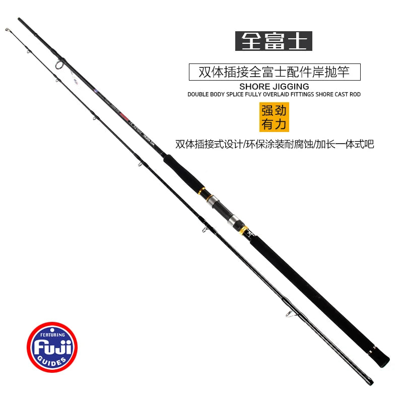 Mad Mouse full Fuji parts Cross Carbon Sniper XT shore jigging rod Ocean popping rod 2.9m 96MH/H  pe 1-5 saltwater boat rod