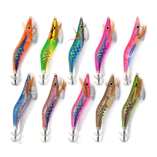 Squid Jigs 2.0/2.5/3.0/3.5# Hard Bait Luminous Squid Jig Sea Fishing Lure 8g-19.5g