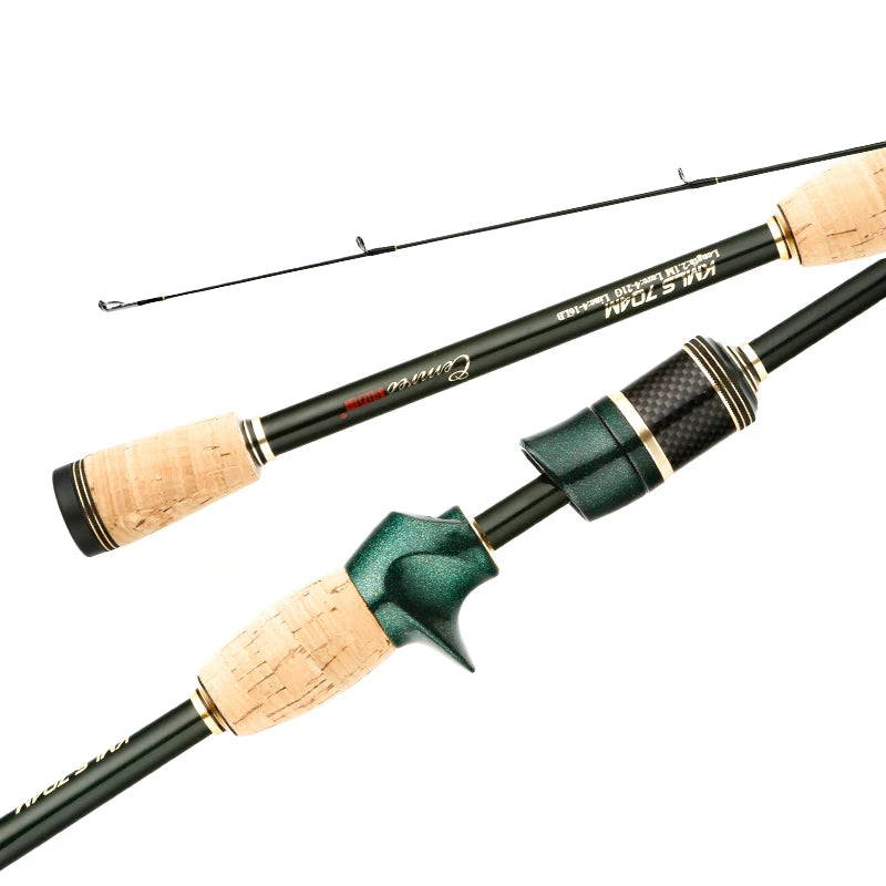 Spinning Casting Rod - 1.8m/2.1m/2.4m Carbon Fishing Rod for Travel