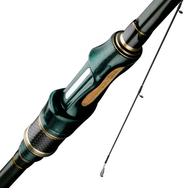 Spinning Casting Rod - 1.8m/2.1m/2.4m Carbon Fishing Rod for Travel