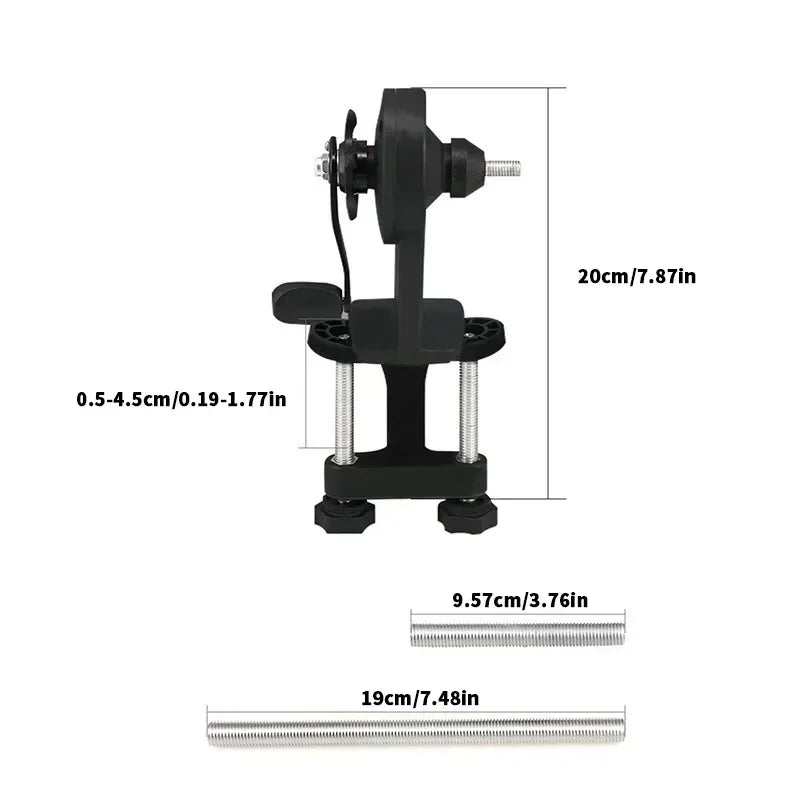 Fishing Reel Spooling Device Fishing Line Fishing Tool Capable Winding Single Reel Multiple Multifunctional Rotating Casting Rod Holder