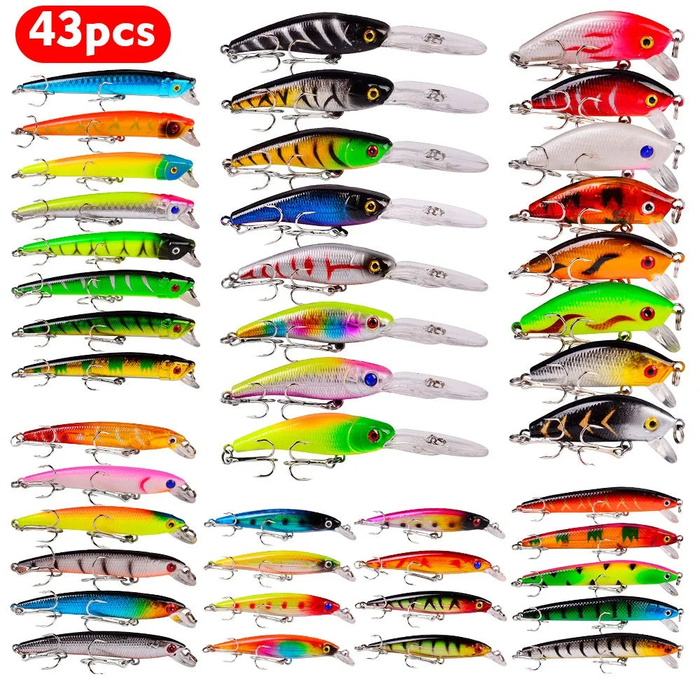 Hard Body Fishing Lure Set