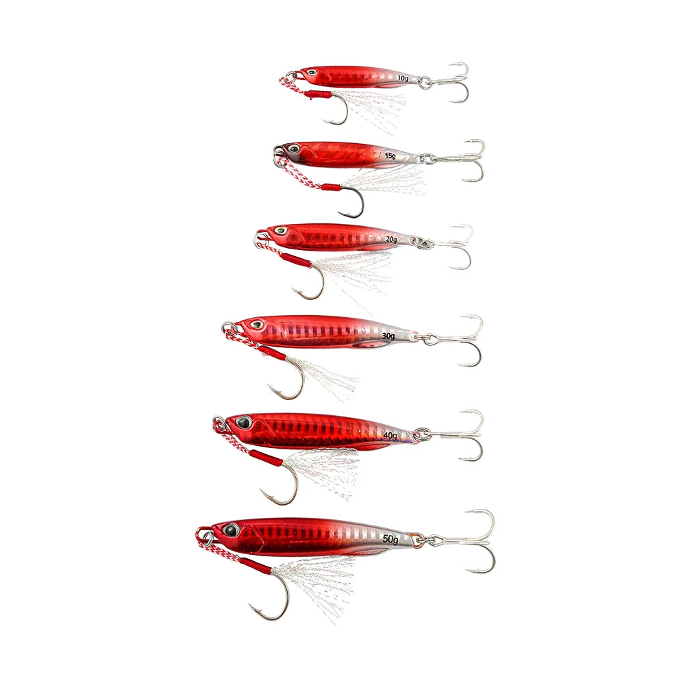 Metal Cast Jig Spoon 10/15/20/30/40/50g Shore Casting Jigging Fish Sea Bass Fishing Lure Artificial Bait Tackle