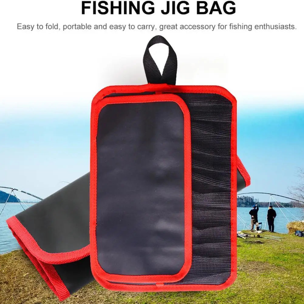 Fishing Jig Bag with 12 Slots | Waterproof Lure Organizer for Bait Gear