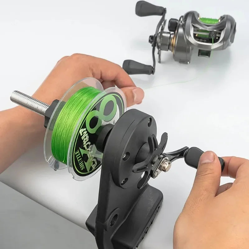 Fishing Reel Spooling Device Fishing Line Fishing Tool Capable Winding Single Reel Multiple Multifunctional Rotating Casting Rod Holder