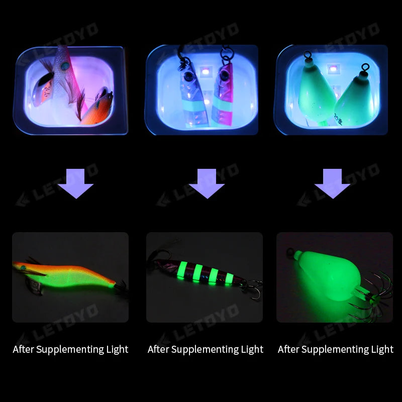 UV Squid Jig Light Accumulator for Enhanced Attraction