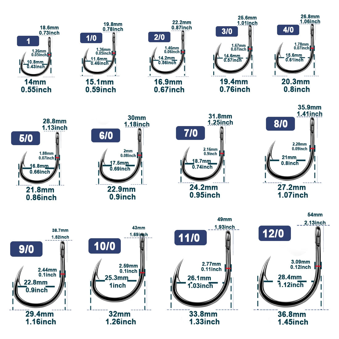 Fishing Live Bait Hooks 25~100Pcs Circle Hook Saltwater Fishing Hooks High Carbon Steel Non-offset Assist Hooks Bass Tuna Marlin