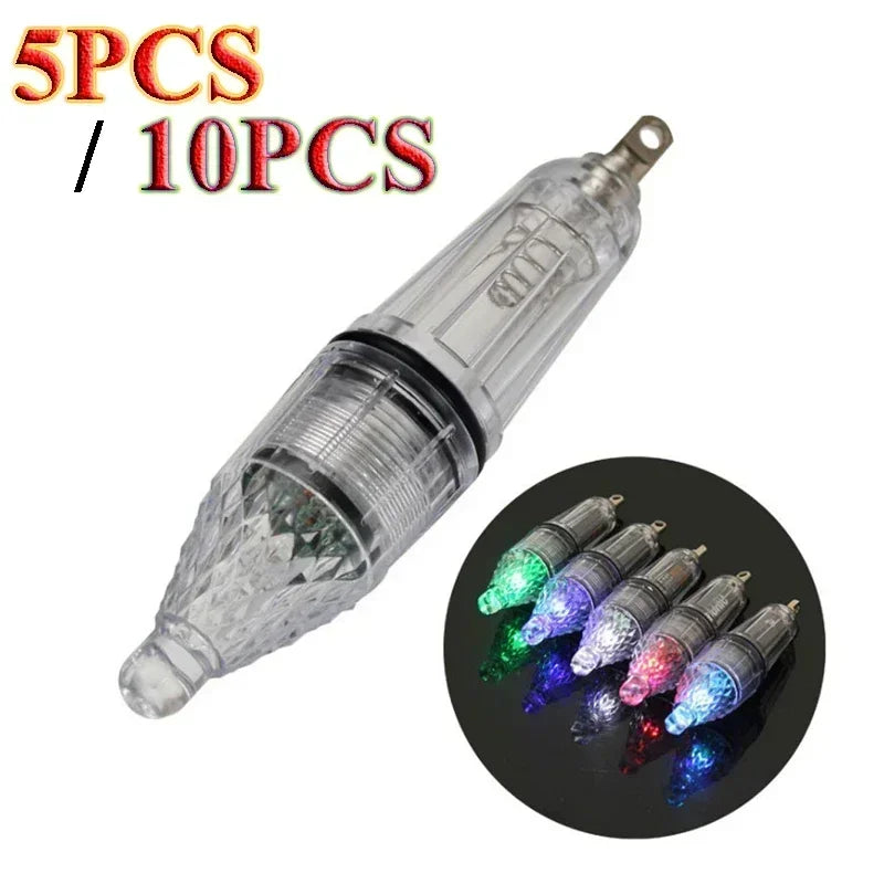 5/10PCS Deep Drop Underwater LED Lure Light - 12cm/17cm