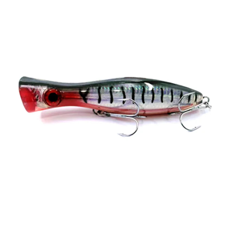 Fishing Lure Floating Big Popper Baits 17cm 81g Topwater Lure Wobber 8 Colors Saltwater Lures Isca Artificial Sea Bass Tuna