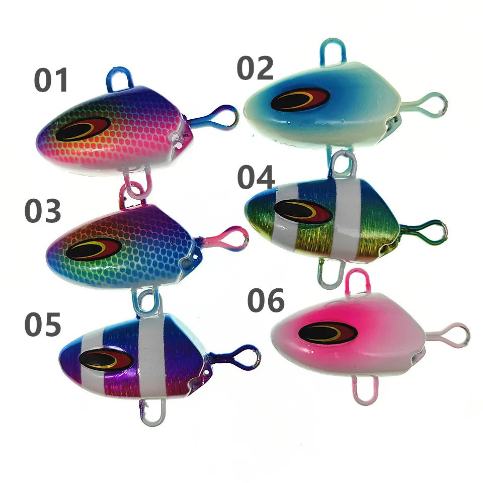 250g Bottomship Slow Sinking Jig Lure Metal Head Bait Dhu Marlin Inchiku Kabura Fishing Triple Hooks