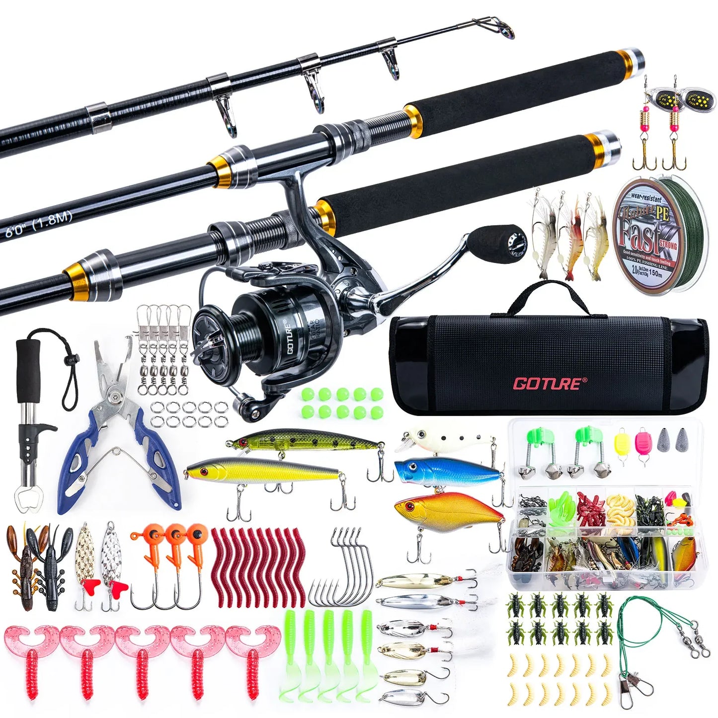 2024 Telescopic Fishing Rod Combo - 24T Carbon Fiber Suit with Reel Kit (1.8m & 2.4m)