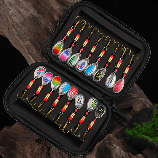 Metal Spinner Bait Fishing Lure 16pcs