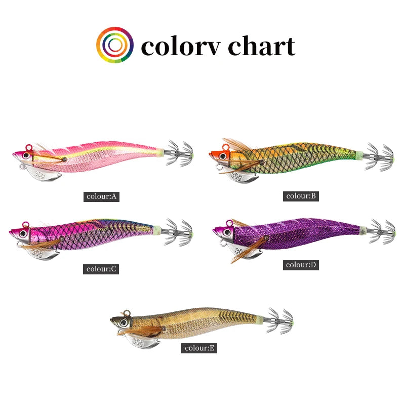 SQUID Jig 30g/25g Japan Jig Head - Squid, Octopus Lure